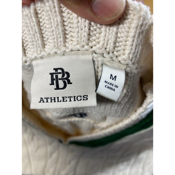 Banana Republic BR Athletics Cricket Sweater Luxurious Soft Size M 23.5pit2pit - Picture 6 of 11